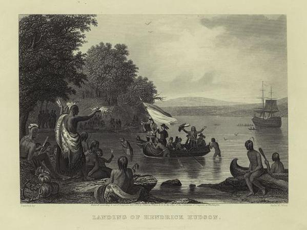 Landing of Hendrick Hudson, after a painting by Robert Weir