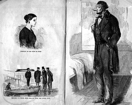 From: The life, trial, confession and execution of Albert W. Hicks, the pirate and murderer, executed on Bedloe's Island, New York Bay on the 13th of July 1860 for the murder of Capt. Burr, Smith and Oliver Watts on board the oyster sloop E.A. Johnson : containing the history of his life; DeWitt 1860.