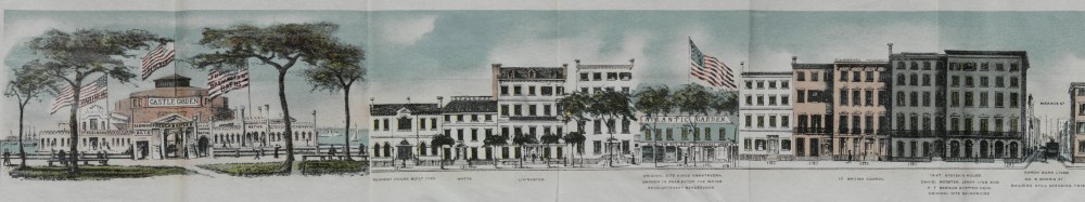 Broadway, both sides, from Battery Place to Tin Pot Alley (now Exchange Alley), in 1848, Valentine's Manual