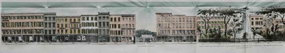 Broadway, both sides, from Battery Place to Tin Pot Alley (now Exchange Alley), in 1848, Valentine's Manual